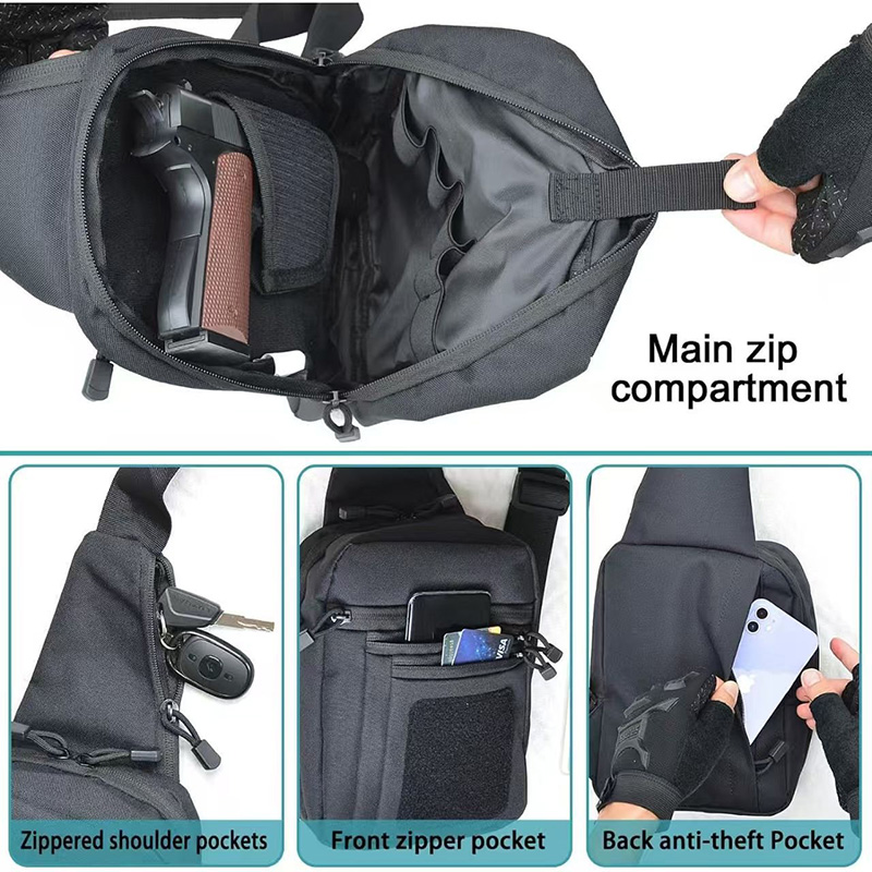 Tactical Pistol Gun Bag Concea - Edc Concealed Carry Sling Bag review and price