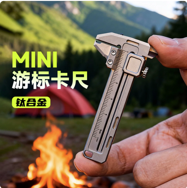 Mini Titanium Alloy Vernier Ca - Edc Car Carry review and price