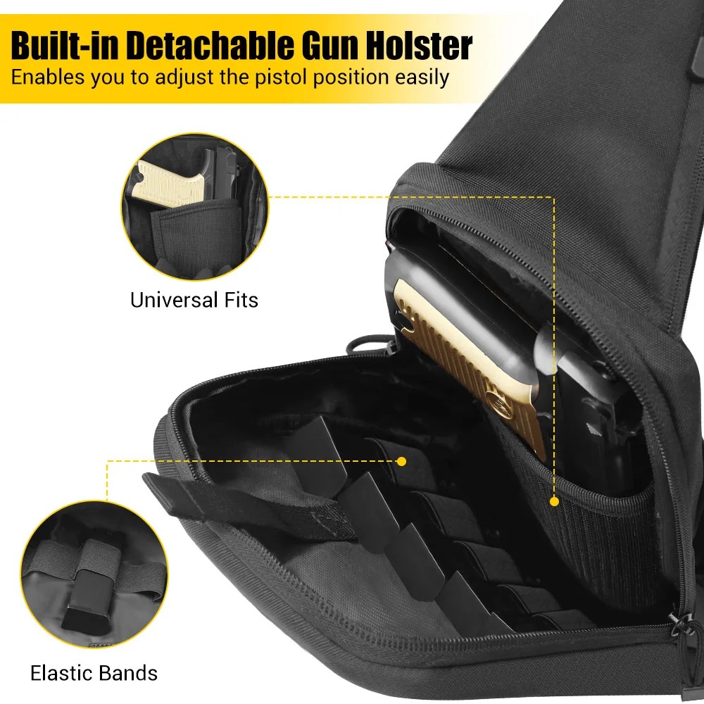 Concealed Carry Chest Gun Bag  - Edc Concealed Carry Sling Bag review and price
