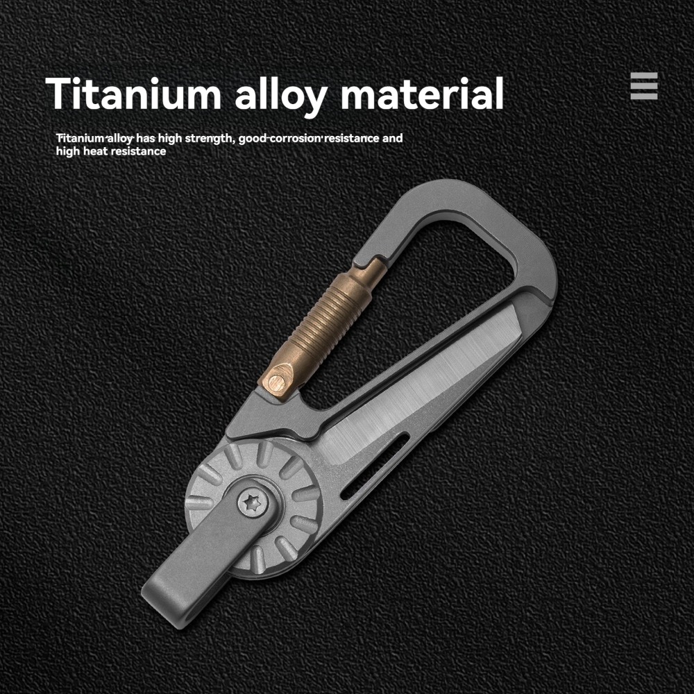 New Mini Titanium Alloy Keycha - Edc Car Carry review and price