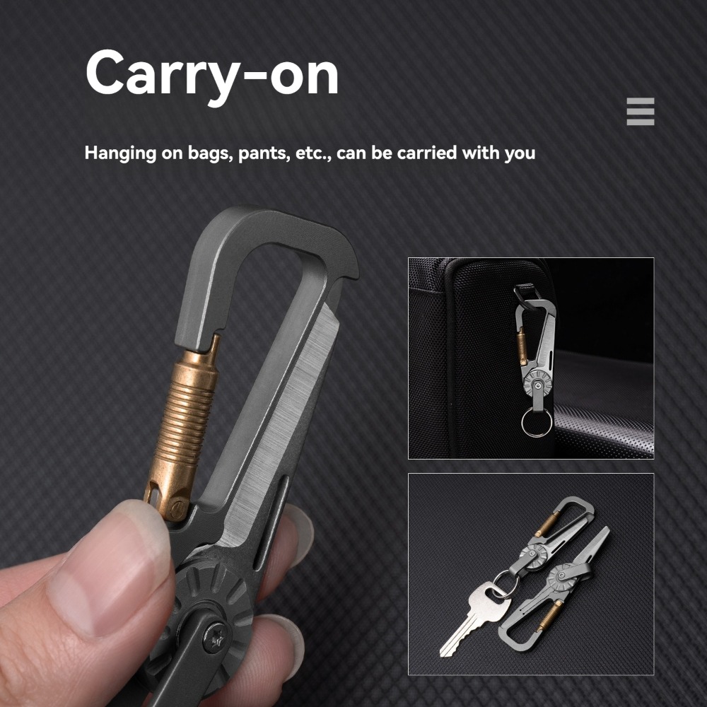 New Mini Titanium Alloy Keycha - Edc Car Carry review and price