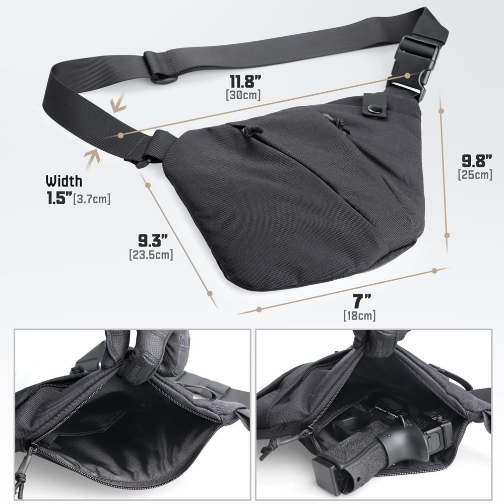 Tactical Concealed Gun Carry B - Edc Concealed Carry Sling Bag review and price