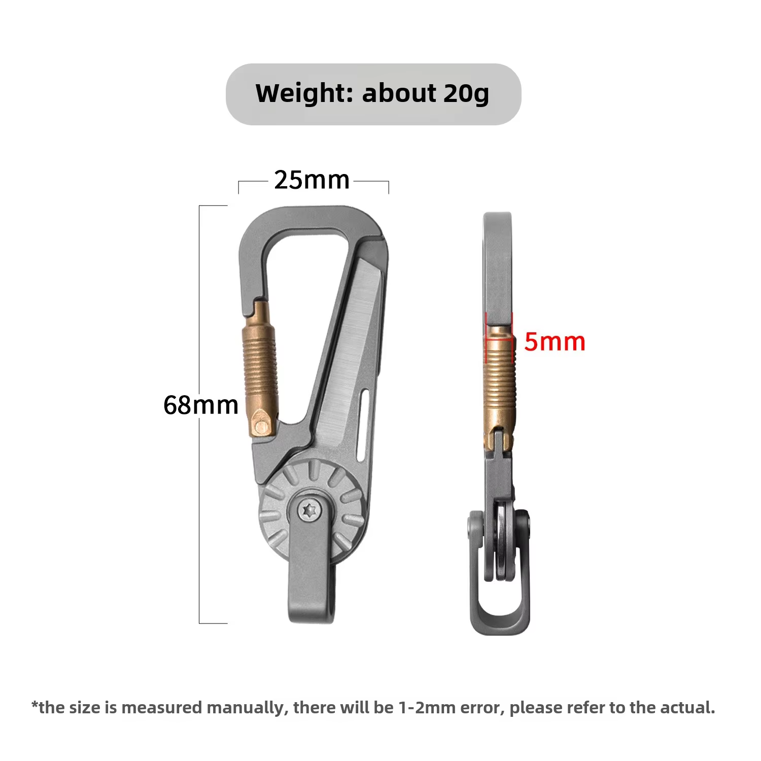 New Mini Titanium Alloy Keycha - Edc Car Carry review and price