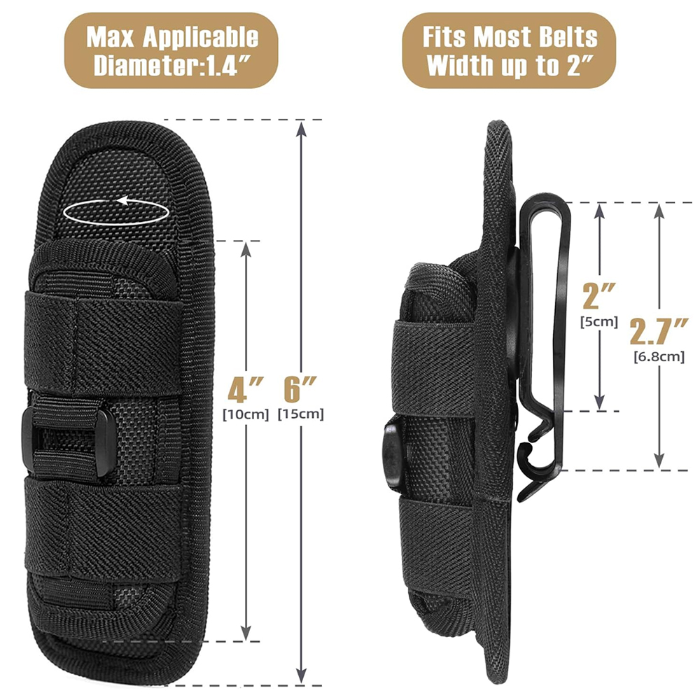 Tactical Flashlight Pouch Hols - Edc Carry Accessories review and price