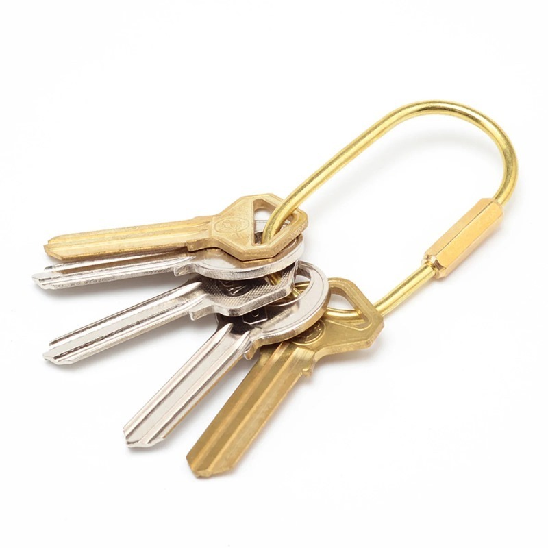 Solid Brass Screw Type D-Ring  - Edc Car Carry review and price