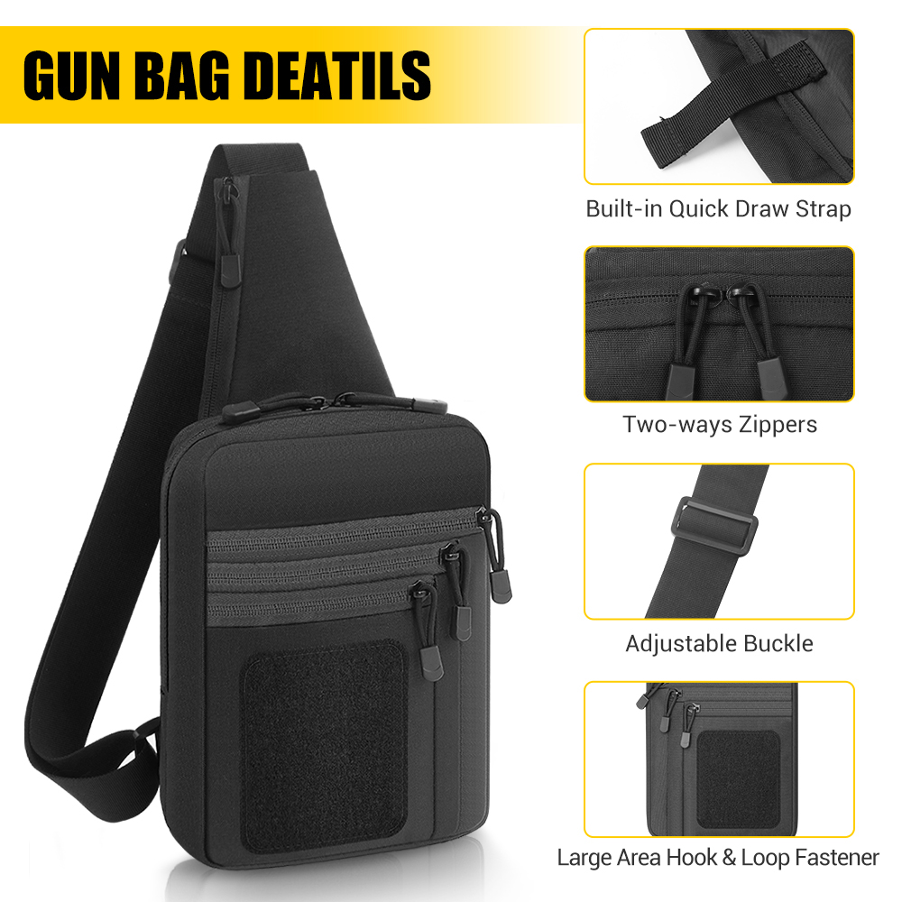 Tactical Pistol Gun Bag Concea - Edc Concealed Carry Sling Bag review and price