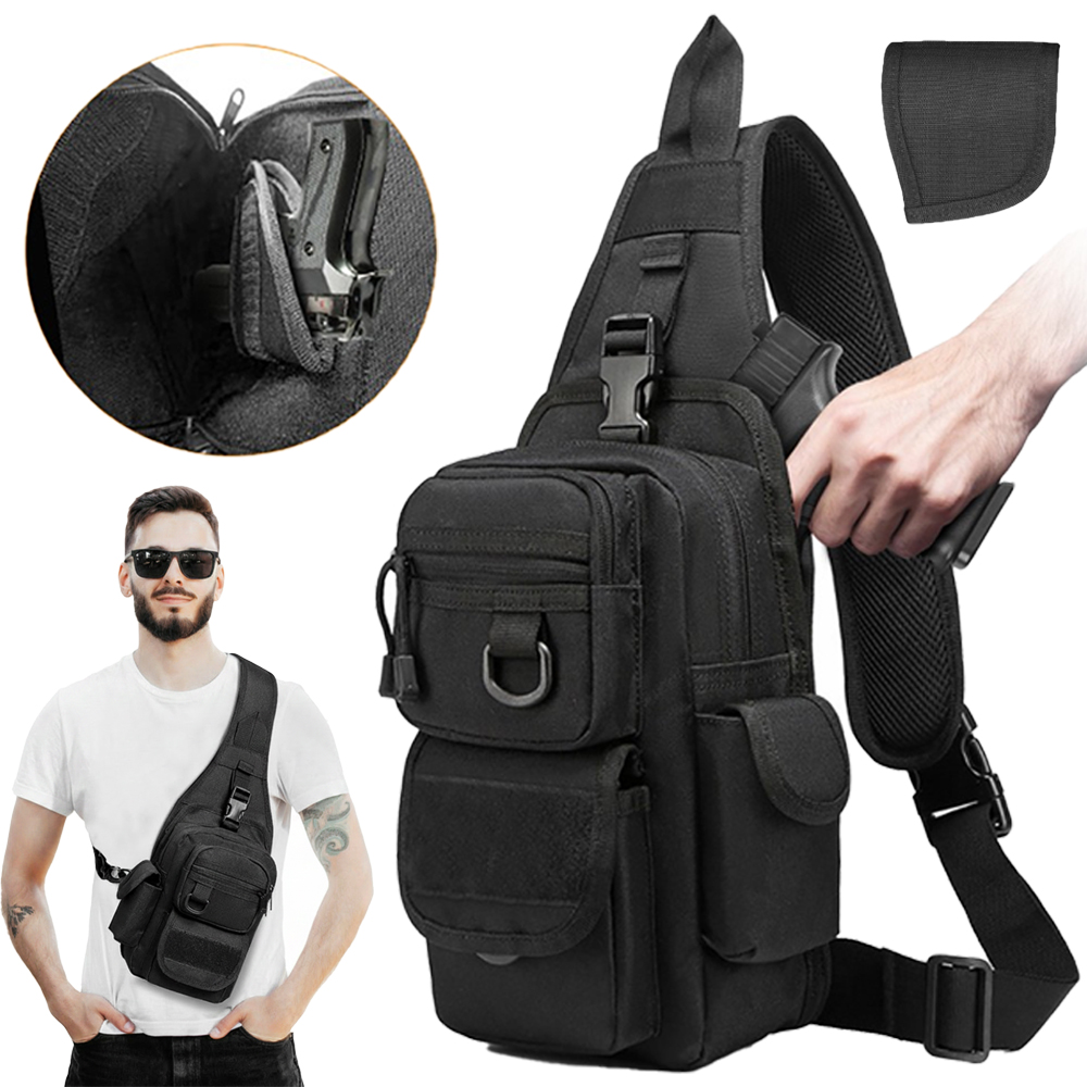 Tactical Pistol Bag Concealed  - Edc Concealed Carry Sling Bag review and price